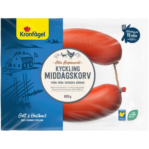 Middagskorv Kyckling 800g Kronfågel