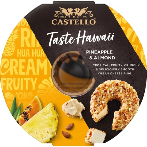 Färskost Pineapple&Almond 125 g Castello