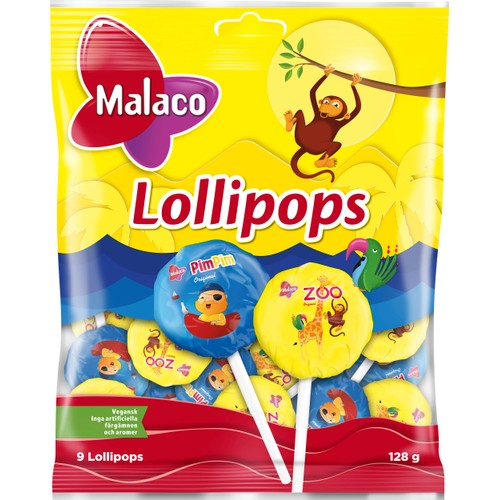 Lollipops 128g Malaco