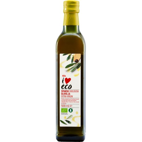 Olivolja Spansk Ekologisk Extra Virgin 500ml ICA I love eco