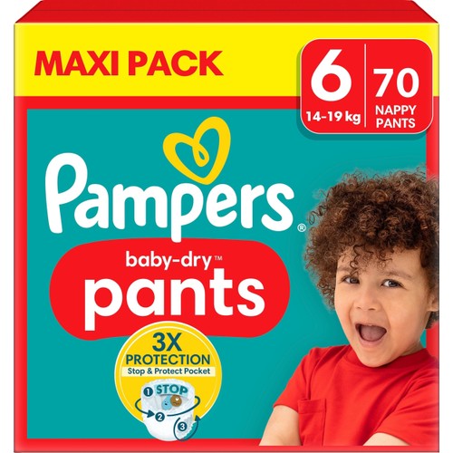 Byxblöjor Baby Dry Pants Strl 6 15+kg 70-p Pampers