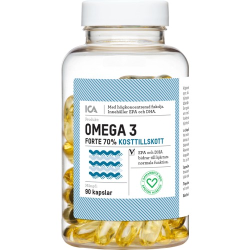 Omega 3 Forte 90st ICA Hjärtat