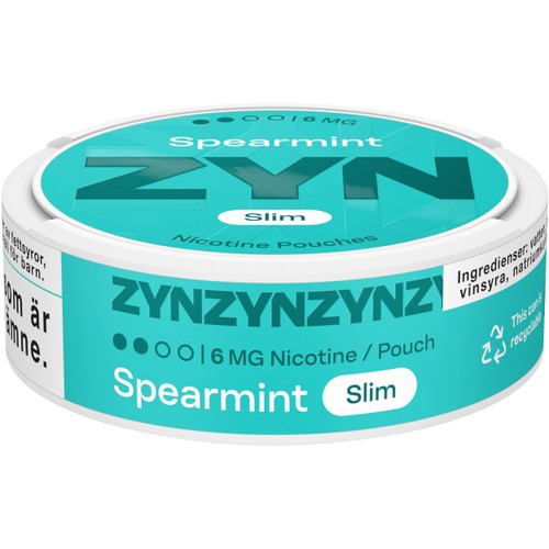 Zyn Spearmint Slim 6mg S2 13.6g