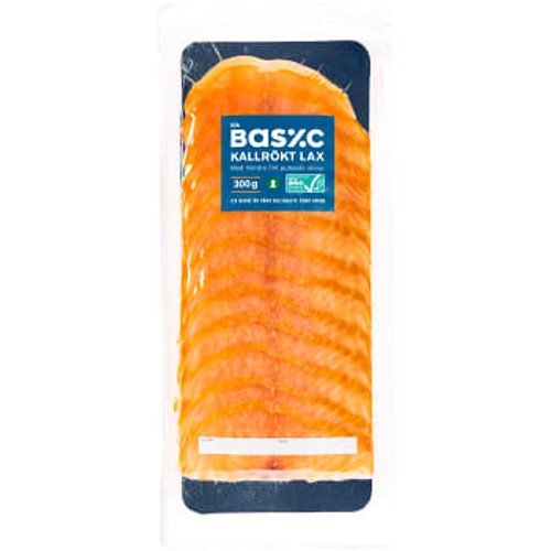 Lax Kallrökt Skivad 300g ICA Basic