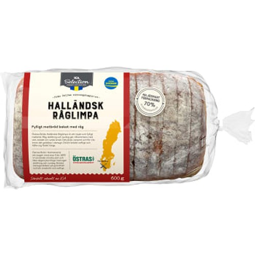 Rågbröd Halländskt 600g ICA Selection