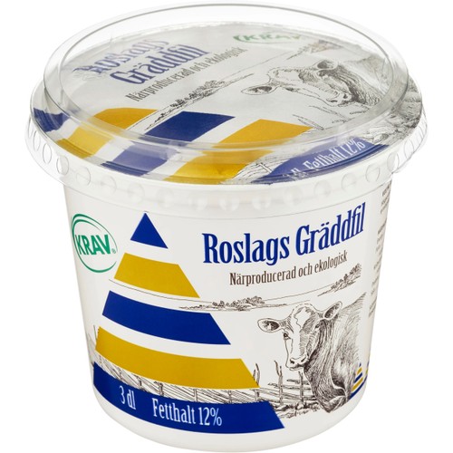 Gräddfil 12% KRAV 300ml Roslagsmjölk