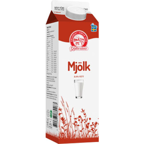 Standardmjölk 3% 1l Gefleortens