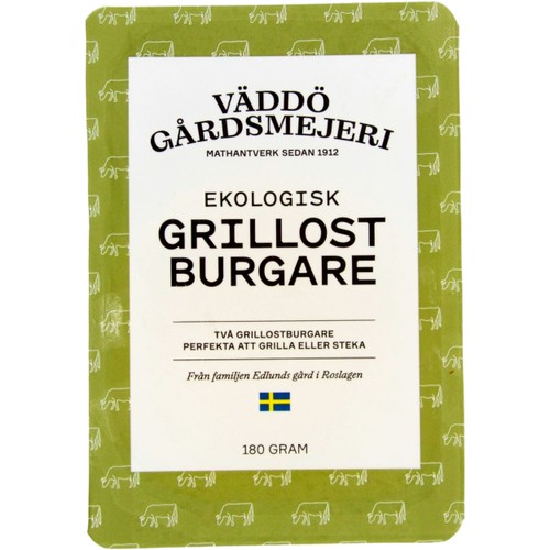 Grillostburgare Krav-ekologisk 180g Väddö Gårdsmejeri