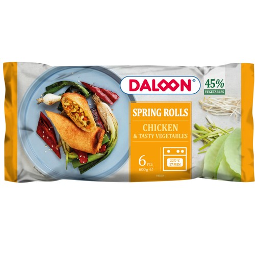Vårrullar kyckling 6-p 600g Daloon