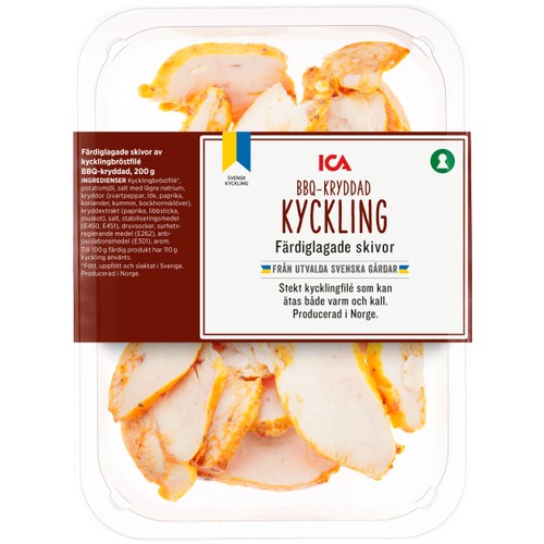Kyckling Färdiglagad Skivad BBQ 200g ICA