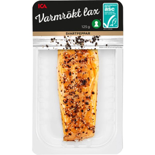 Lax Varmrökt Peppar 125g Miljömärkt ICA