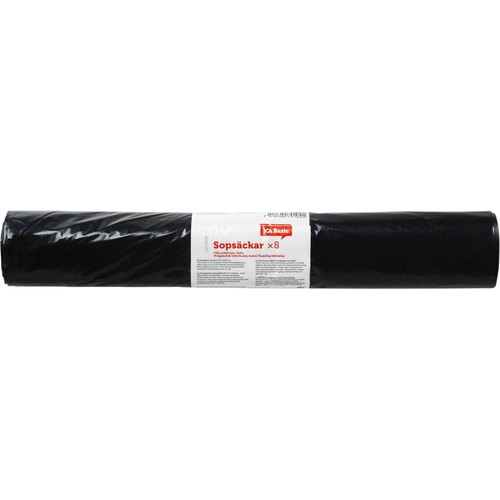 Sopsäck Svart 110L 8-pack ICA Basic