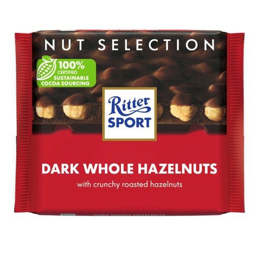 Chokladkaka Mörk Hasselnöt 100g Ritter