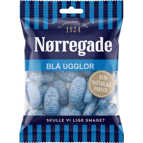 Karameller Blå Ugglor Med Anis & Eukalyptussmak 85g Nørregade