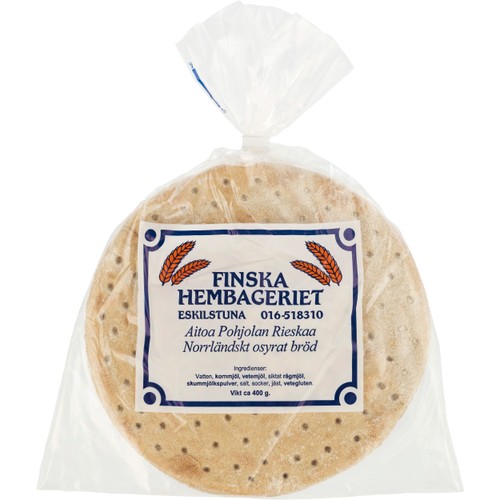 Bröd Rieskaa Norrländskt Osyrat 400g Nya Finska Hembageriet