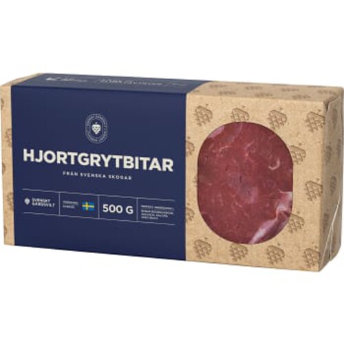 Hjortgrytbitar 500g Svenskt Gårdsvilt