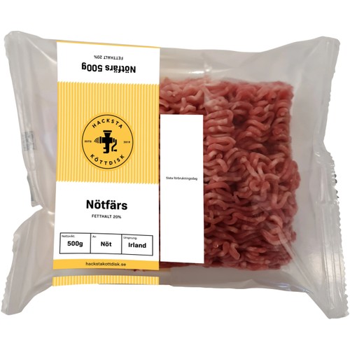 Nötfärs Färsk 500g Hacksta Köttdisk