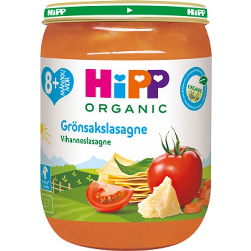 Grönsakslasagne Från 8m Ekologisk 190g Hipp