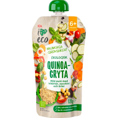 Quinoagryta Från 6m Ekologiskt 120g ICA I love eco
