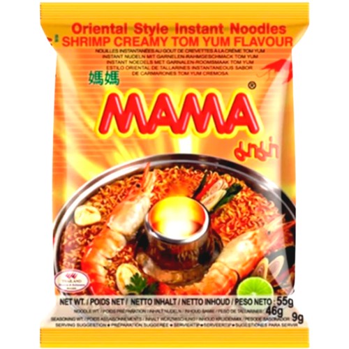 Snabbnudlar Räkor Creamy Tom Yum 55g Mama
