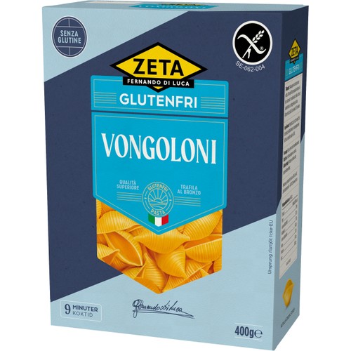 Pasta Vongoloni Glutenfri 400g Zeta