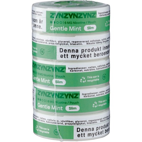 Zyn Gentle Mint Slim S2 5xStock