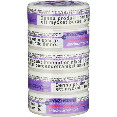 Zyn Blackcurra Ice Slim S5 5xStock