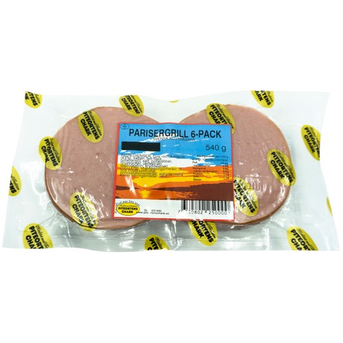 Parisergrill 6-pack 540g Piteortens chark