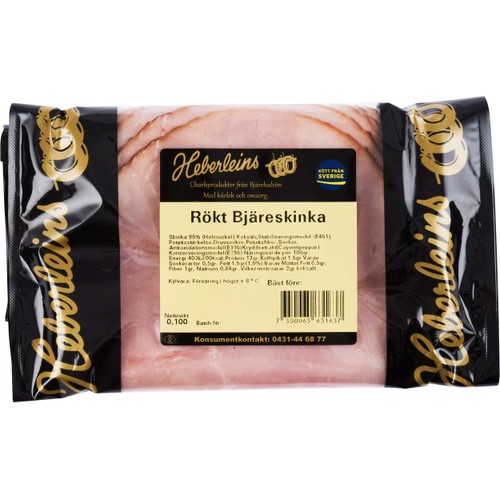 Rökt Bjäreskinka 100g Heberleins