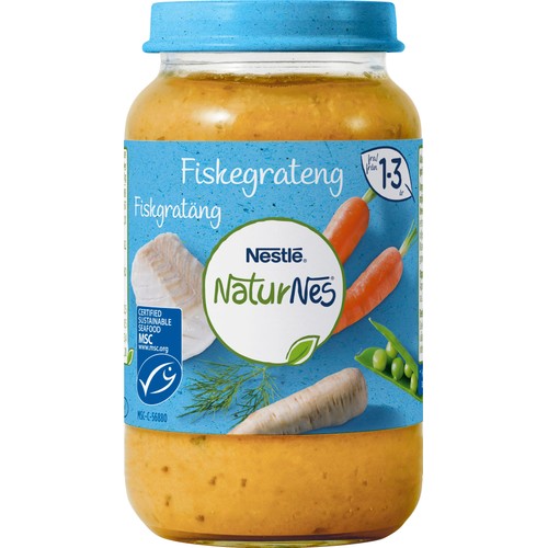 Barnmat Fiskgratäng 1-3 år 220g NaturNes