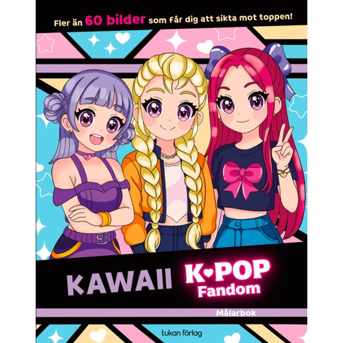 Kawaii K-pop Fandom målarbok