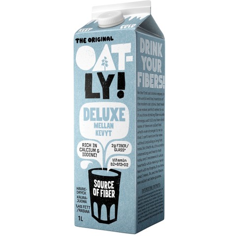 Havredryck Deluxe Naturell 1,4% 1l Oatly