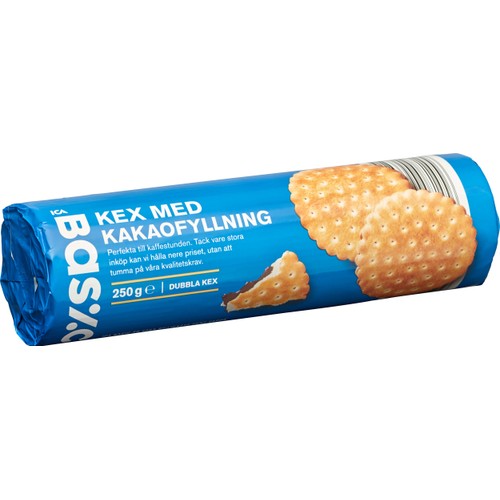 Kex med chokladfyllning 250g ICA Basic