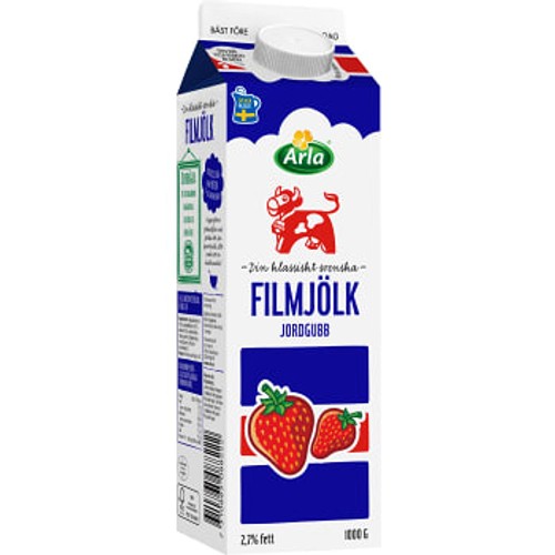 Filmjölk Jordgubb 2,7% 1kg Arla Ko