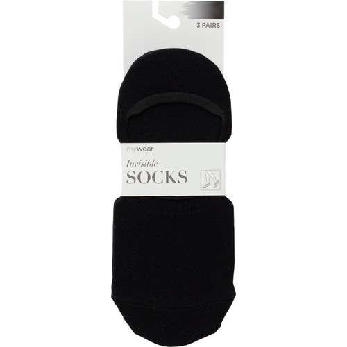 Invisible Socka 3p Sv 39/41 mywear