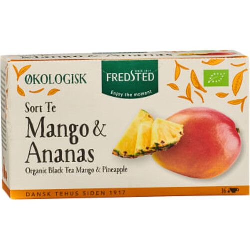 Svart te Mango & Ananas Ekologisk 16-p Fredsted