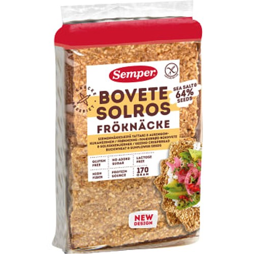 Fröknäcke Bovete & Solroskärnor 170g Semper
