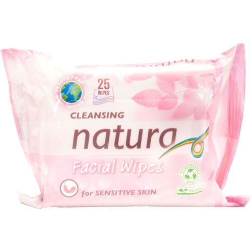 Våtservett Facial Wipes Sensitive 25-p NATURA