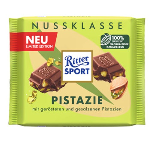 Chokladkaka Pistachio 100g Ritter
