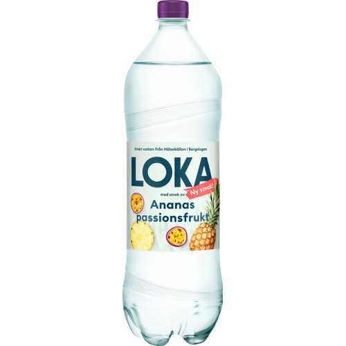 Kolsyrat Vatten Ananas Passionsfrukt 150cl Loka