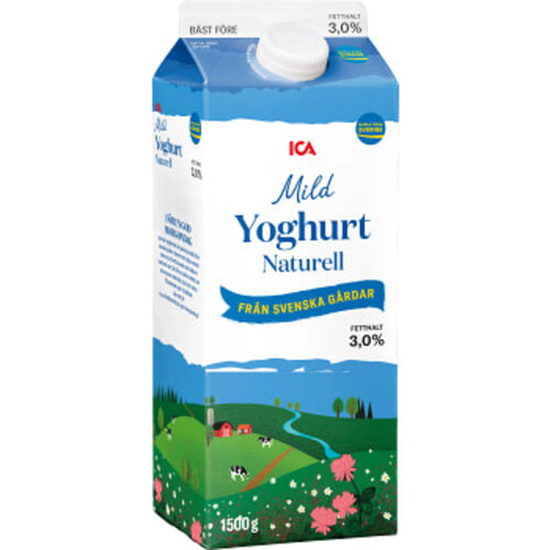 Yoghurt Mild Naturell 3% 1,5l ICA