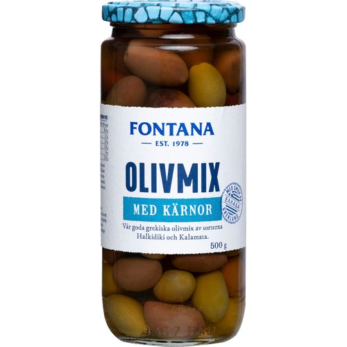 Olivmix med Kärnor 500g Fontana