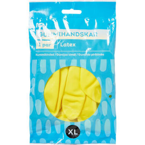 Gummihandskar XL 1-p ICA