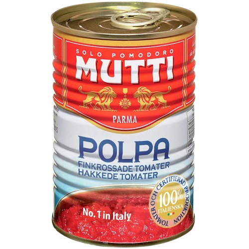 Finkrossade Tomater Polpa 400g Mutti