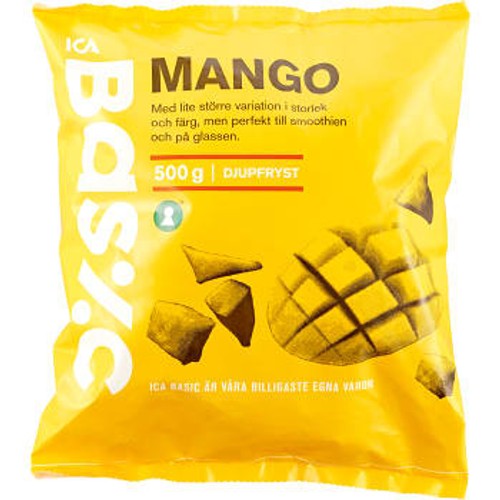 Mango Bitar Fryst 500g Ica Basic