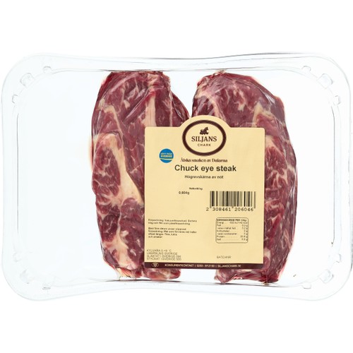 Stek Högrevskärna Chuck Eye Steak ca 600g Siljans Chark