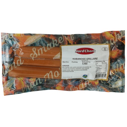 Kabanoss Grillare 480g Nordchark