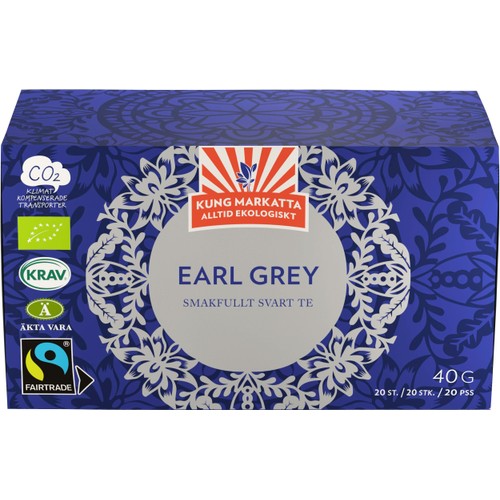 Te Earl Grey 20-p KRAV Kung Markatta