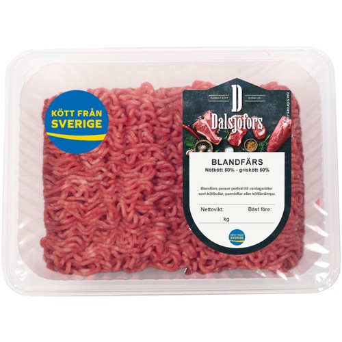 Blandfärs Färsk 20% 500g Dalsjöfors Kött