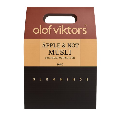 Müsli Äpple & Nötter 800g Olof Viktors i Glemminge